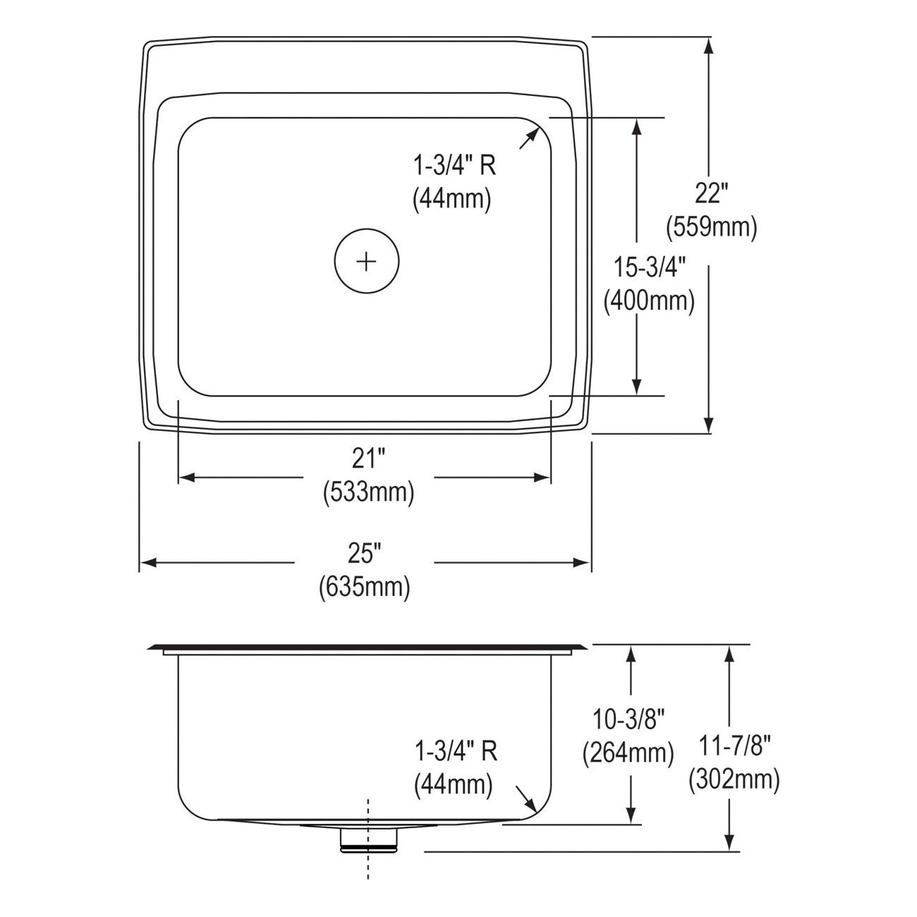Elkay® DLR252210PD2