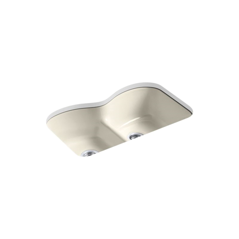 FaucetDepot - Kohler® 6626-6U-47 Langlade® Kitchen Sink, Enameled ...