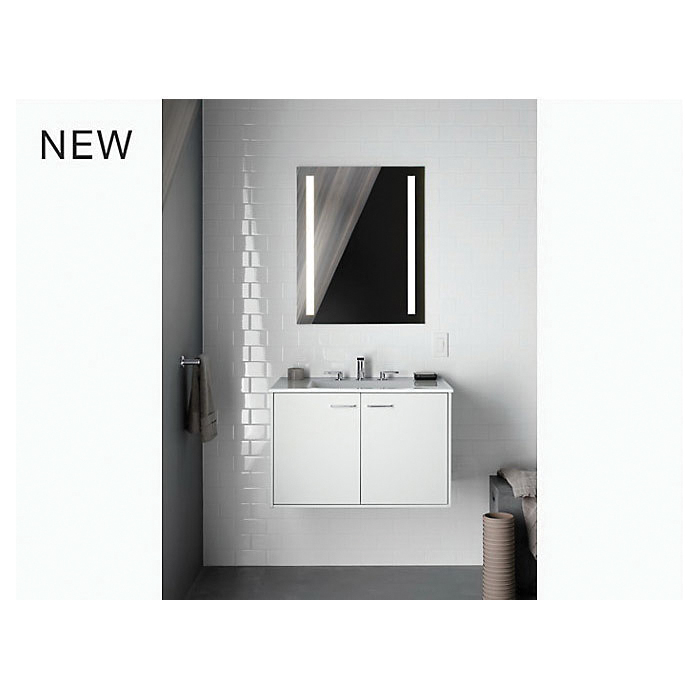 Kohler® 99007-TLC-NA Verdera® Lighted Medicine Cabinet, 24 in OAW x 30 in OAH, Anodized Aluminum