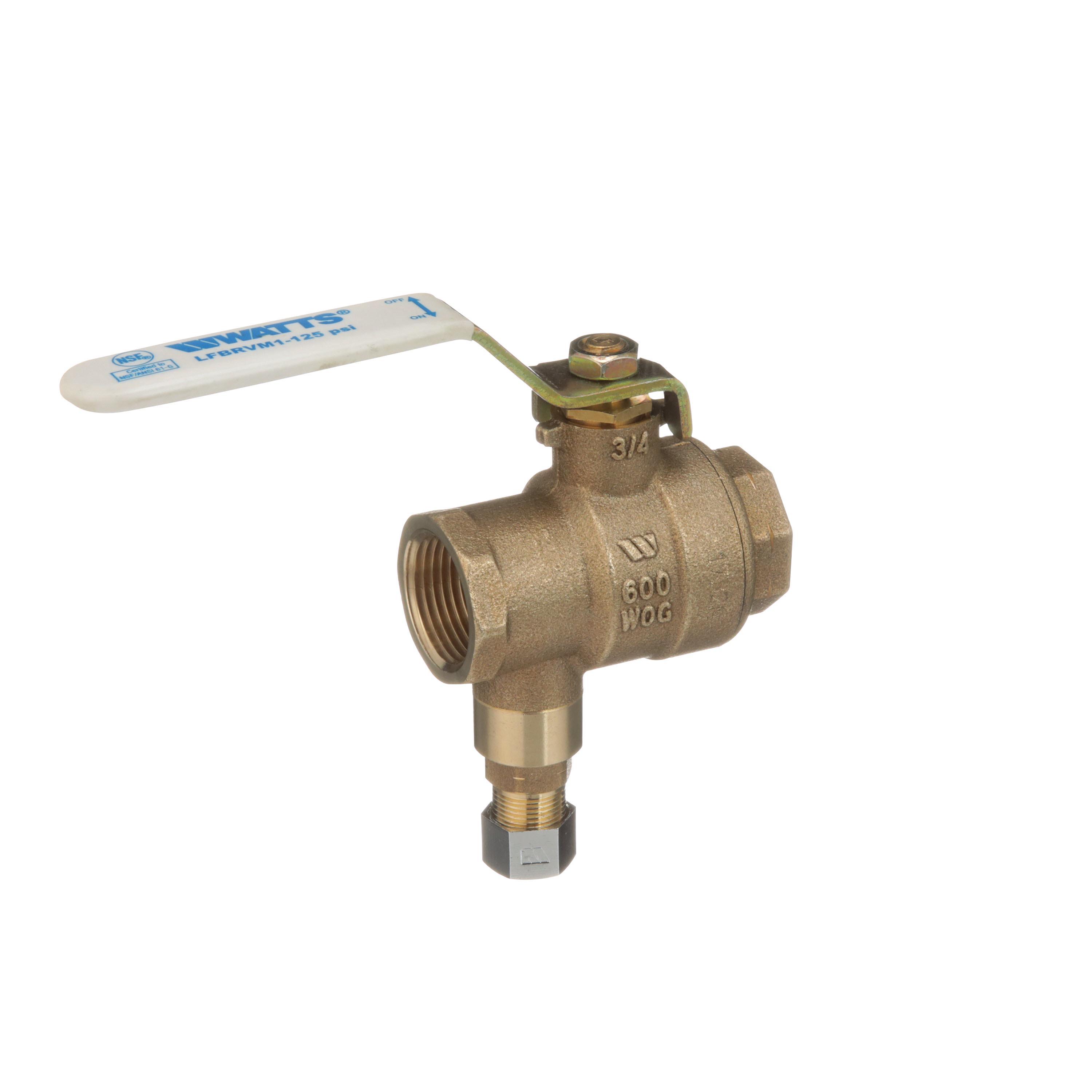 FaucetDepot - WATTS® 0125563 LFBRVM1 Combination Ball Valve and Relief ...